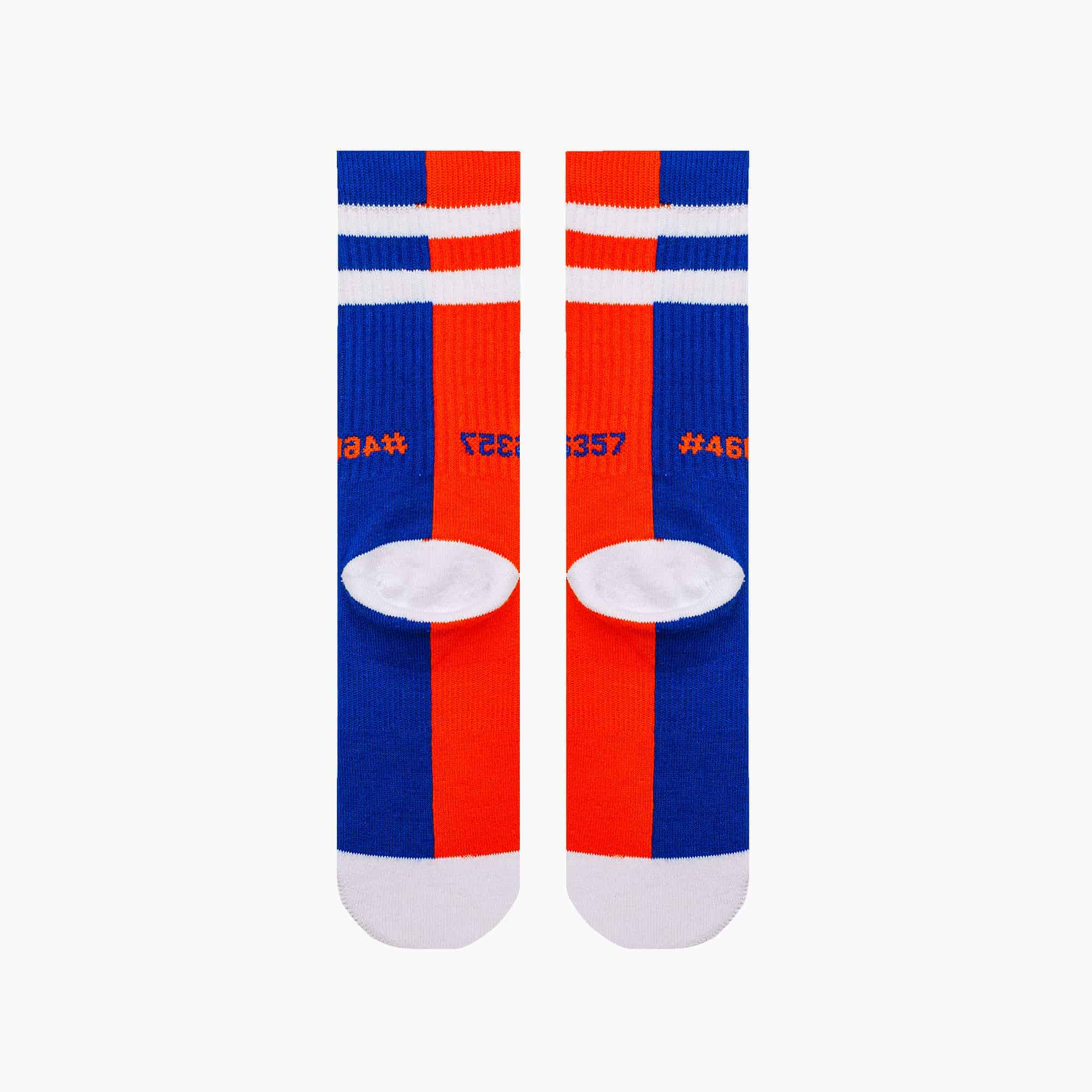 Limited Edition Art on Socks | Orange & Blue by Collectoe